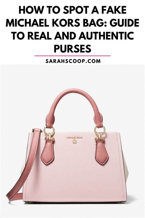 how to see if a michael kors bag is real|Michael Kors purse authentic.